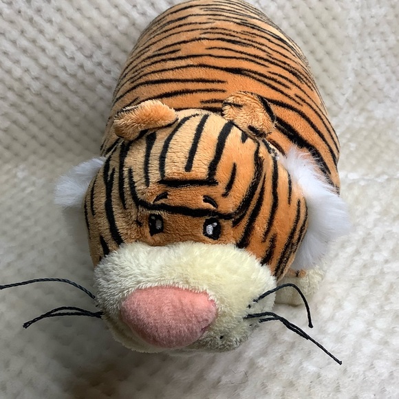 KEEL TOYS Plush Striped Tiger Foldable Pillow Stuffed Animal Toy - Picture 10 of 14